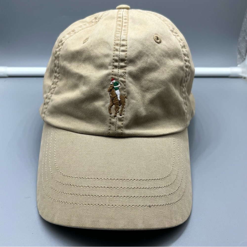 Ralph Lauren Tan and Blue Cap